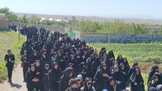 مراسم پیاده روی جاماندگان اربعین در شهرستان خوسف