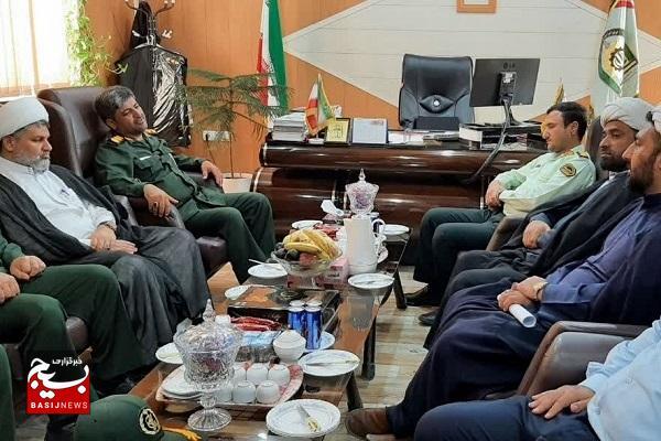 دیدار فرمانده سپاه کنگان با فرمانده انتظامی این شهرستان