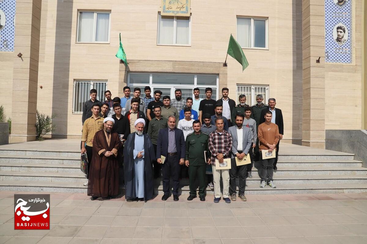 تجلیل از دانش آموزان جهادگر استان قزوین با حضور سردار رفیعی آتانی 