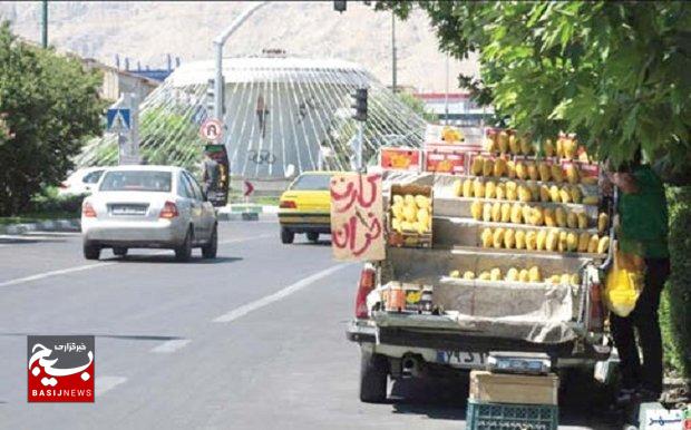 ساماندهی وانت بارهای میوه فروش در اردبیل انجام شد