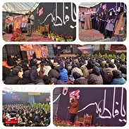 حضور دانش‌آموزان دختر ساوجی در خیمه ی مادری