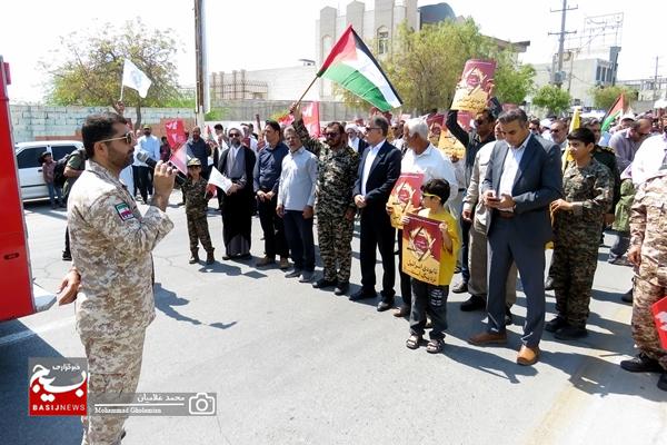 حضور پرشور مردم کنگان در راهپیمایی روز جهانی قدس