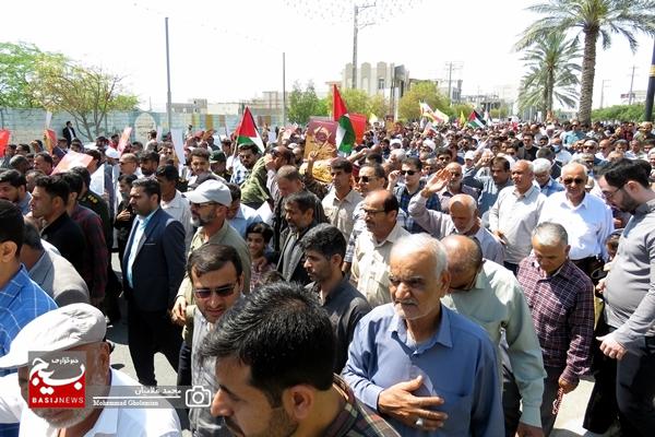 حضور پرشور مردم کنگان در راهپیمایی روز جهانی قدس