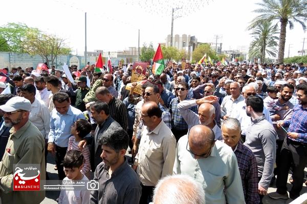 حضور پرشور مردم کنگان در راهپیمایی روز جهانی قدس