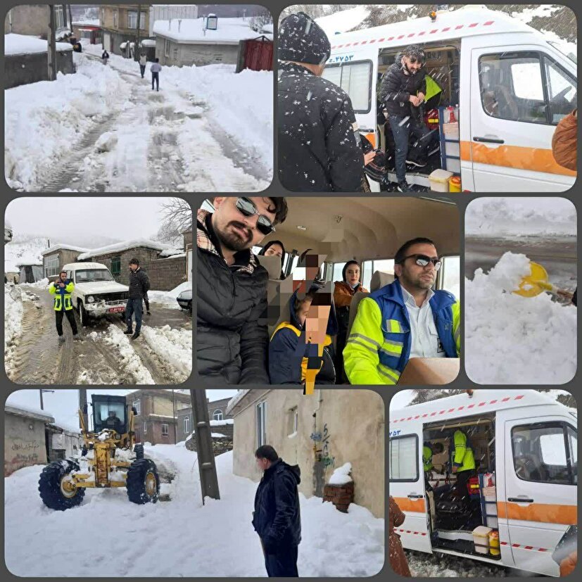 انتقال موفق دو مادر باردار از میرآباد و روستای کانی شینکه به مراکز درمانی