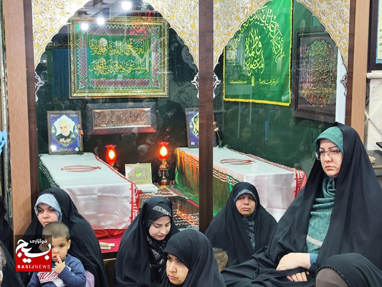 برگزاری مراسم بزرگداشت شهدای غدیر در بیت‌الزهرا(س) شهید سلیمانی