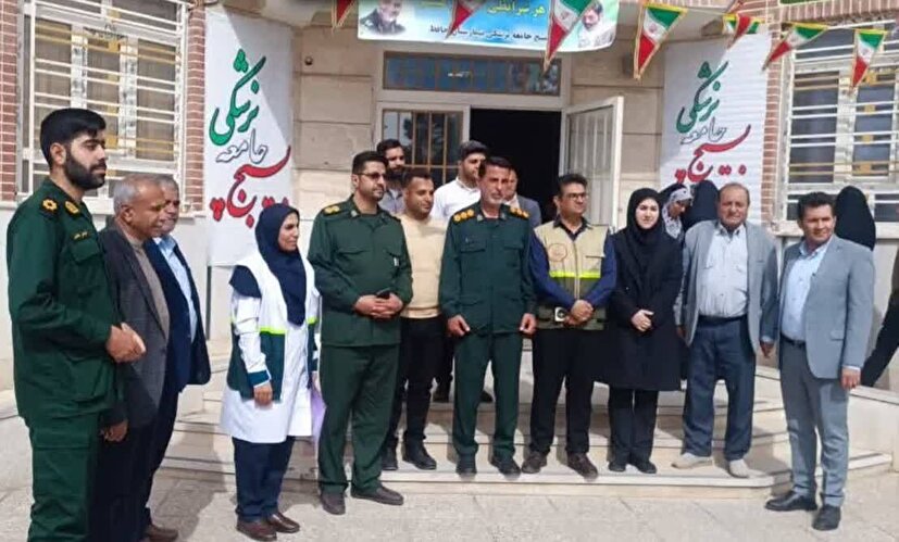 اردوی جهادی جامعه پزشکی شهرستان خرامه در منطقه خیرآباد برگزار شد