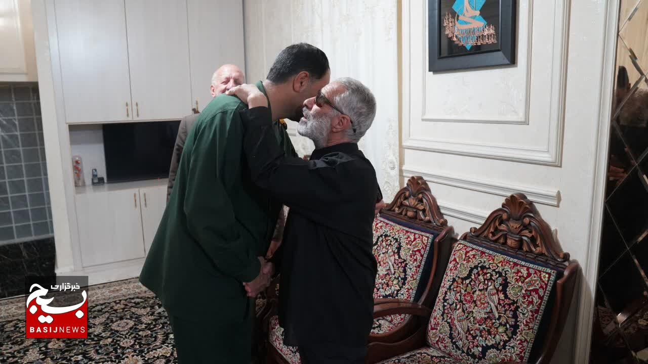 دیدار جانشین سپاه ثارالله کرمان با جانبازان