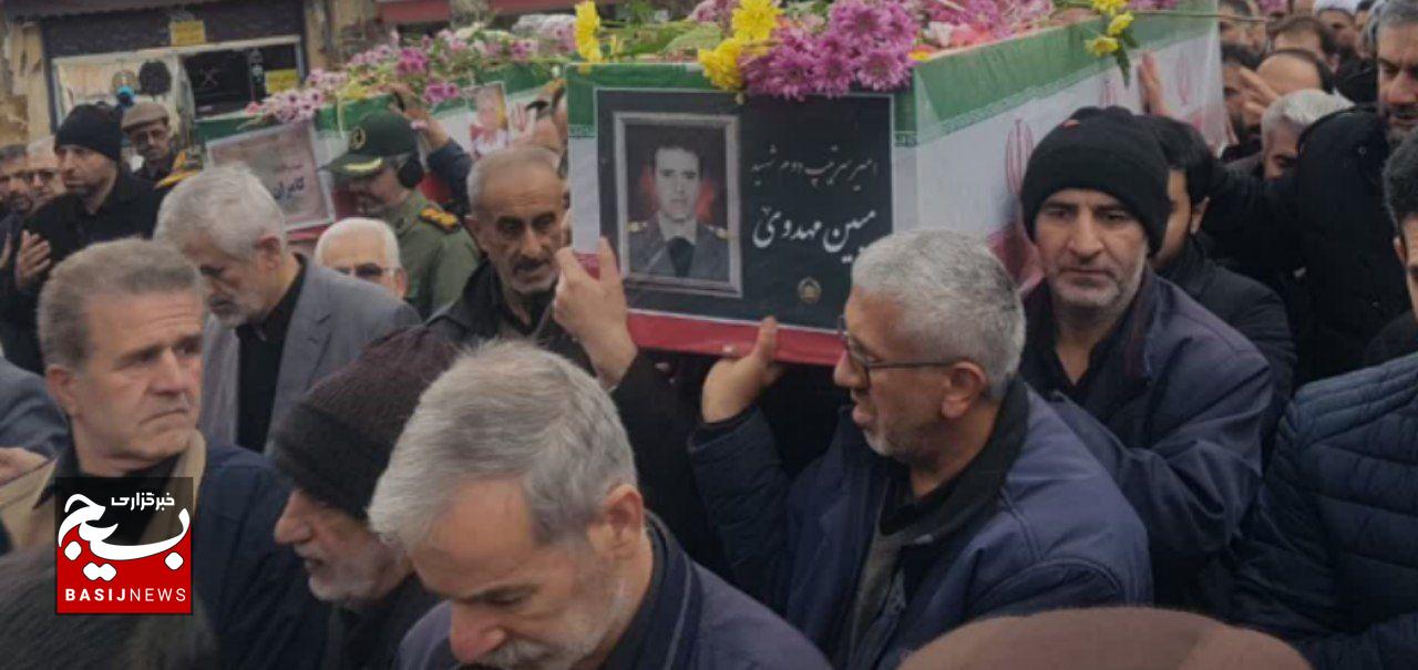 پیکر شهدای مدافع وطن در رودسر تشییع شد