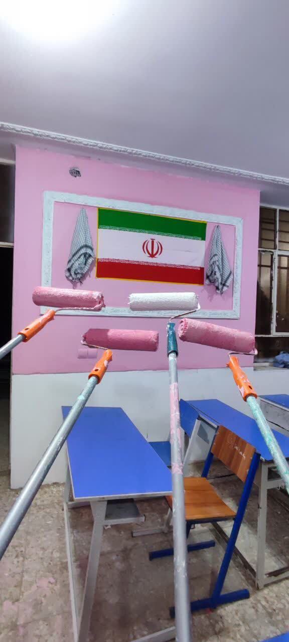 رنگ امید بر دیوارهای عین دو