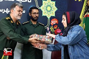 دیدار فرمانده ناحیه مقاومت بسیج شهرستان نظرآباد، با دختران نمونه علمی در شهرستان+تصاویر