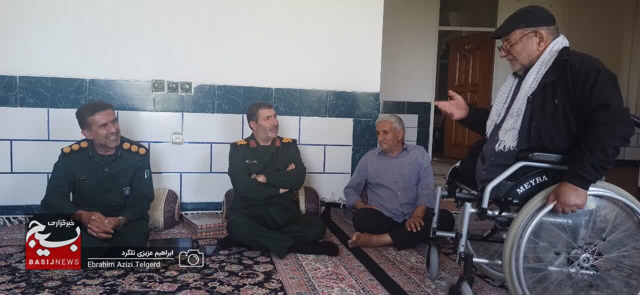 دیدار فرمانده جدید سپاه فتح با خانواده شهدا و جانبازان