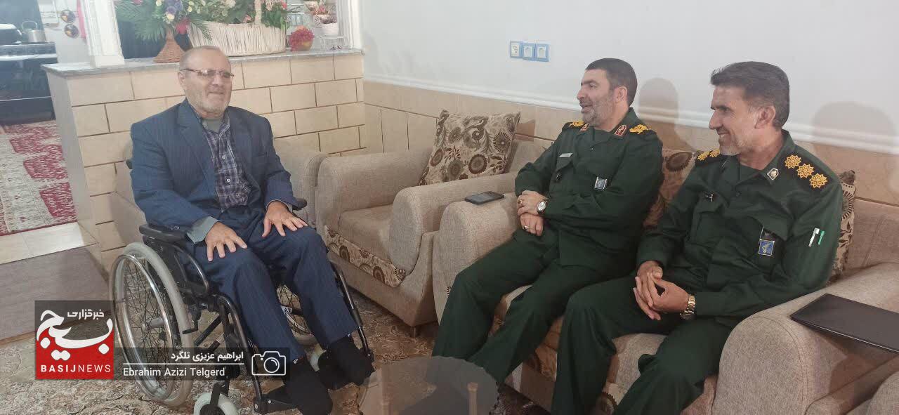 دیدار فرمانده جدید سپاه فتح با خانواده شهدا و جانبازان