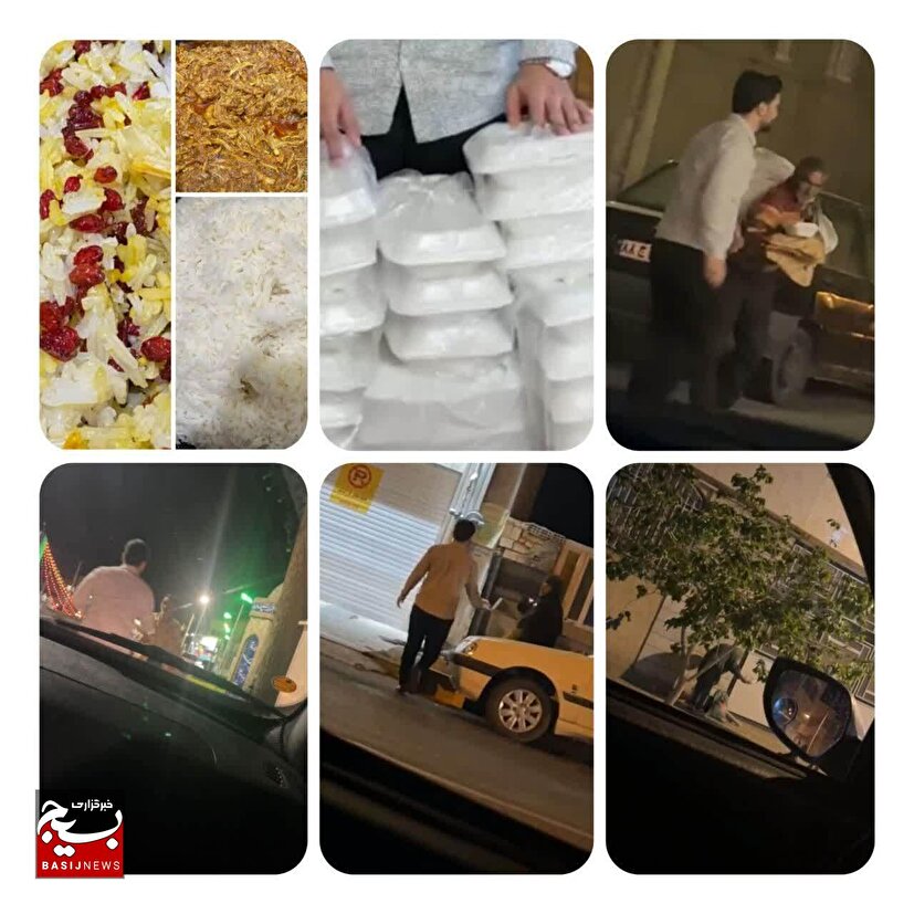 طبخ و توزیع ۳۵ پرس غذای گرم توسط گروه جهادی انصار المهدی پایگاه مقاومت بسیج انسیه
