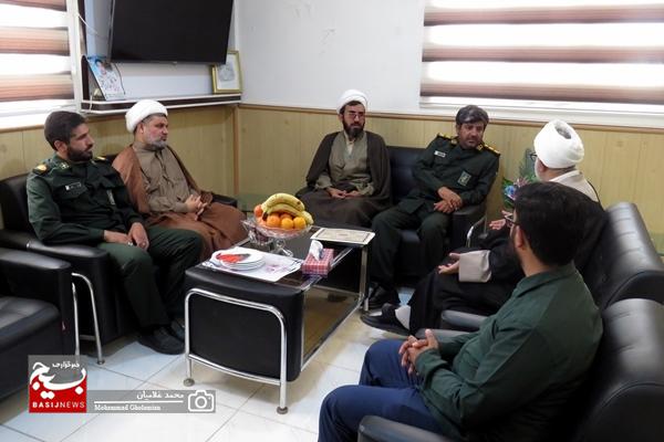 دیدار امام جمعه کنگان با فرمانده سپاه این شهرستان