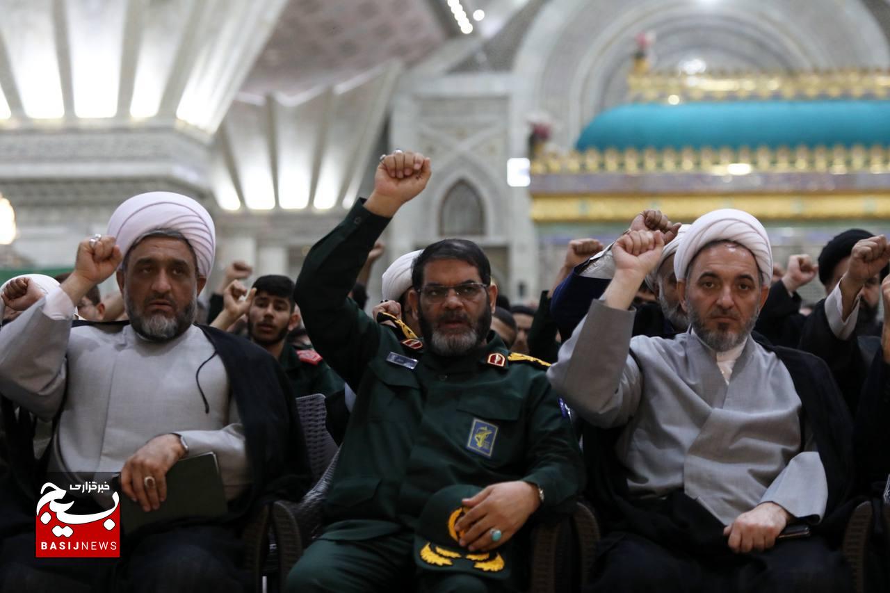 آیین تجدیدمیثاق با آرمان‌های امام خمینی(ره) به‌مناسبت گرامیداشت هفته عقیدتی سیاسی در سپاه و بسیج