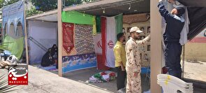 حضور میدانی گروه‌های جهادی و خادمان شهدا در آماده‌سازی یادواره ملی شهدای مدافع حرم در مشهد
