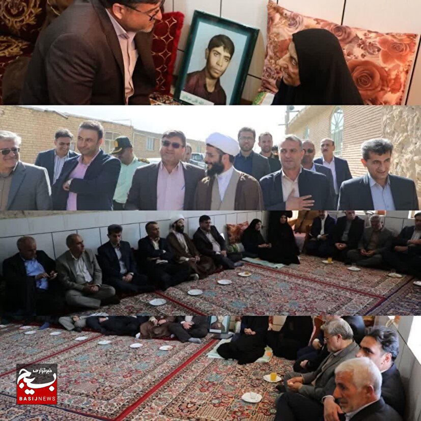 دیدار استاندار با خانواده شهید الله قلی شریفی