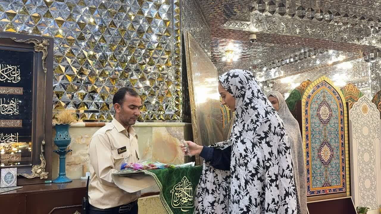 حضور تیم ملی بسکتبال بانوان در آستان امامزاده صالح + تصاویر