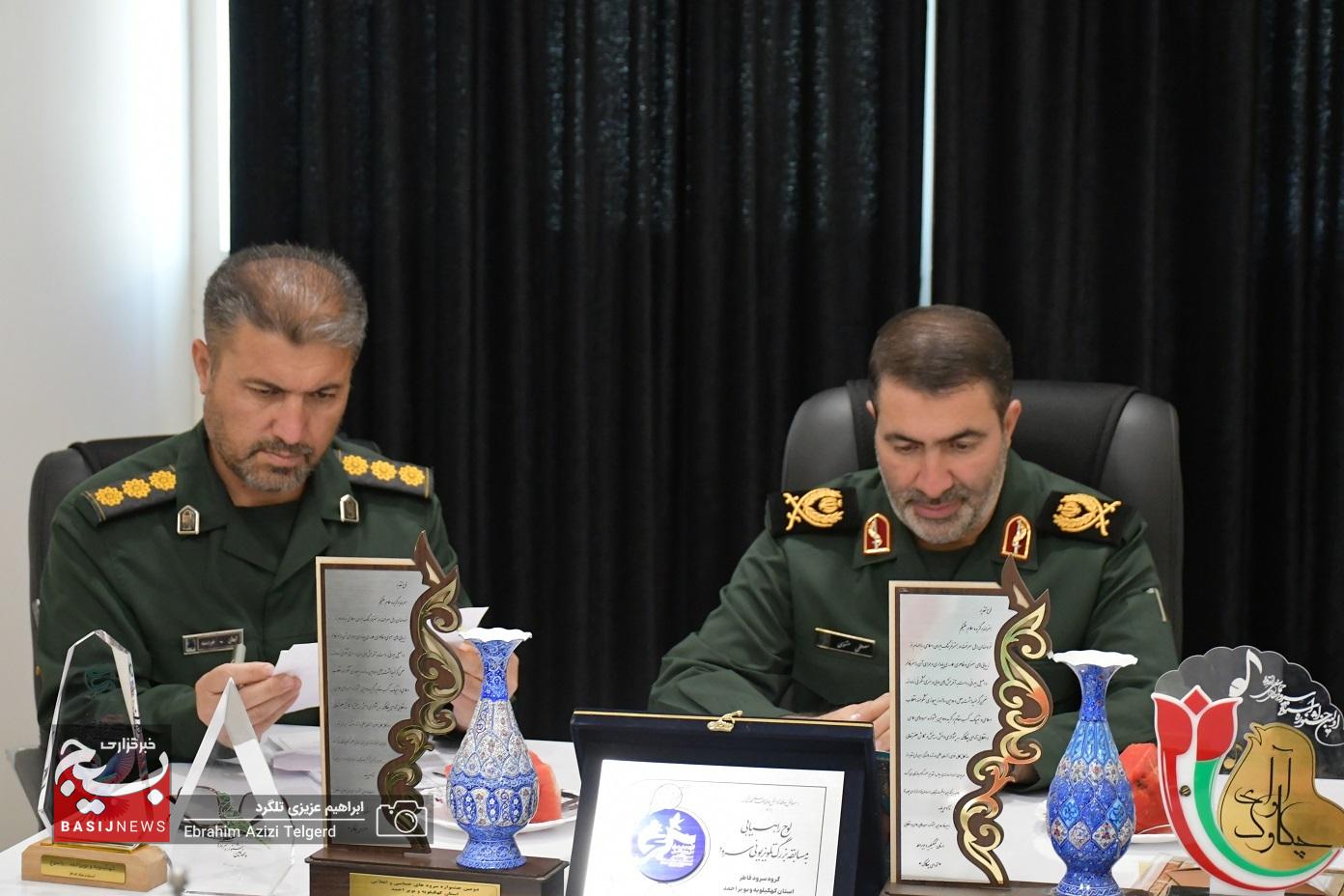 بازدید فرمانده سپاه فتح از مرکز آفرینش های هنری بسیج