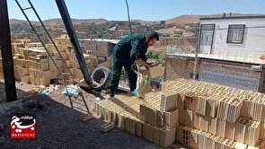 حضور جهادگران سبز پوش و خستگی ناپذیر، در روستا‌های برزنون و سرچاه از توابع شهرستان نیشابور