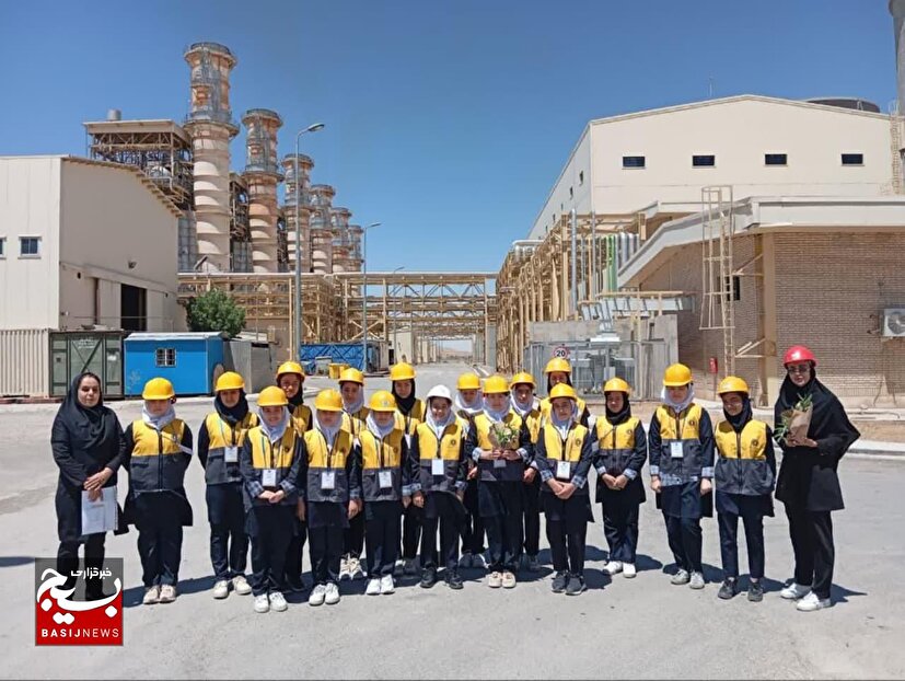 اردوی راهیان پیشرفت از نیروگاه سیکل ترکیبی شیروان