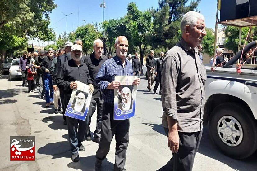حرکت دستجات عزاداری بسیجیان شهرستان همدان