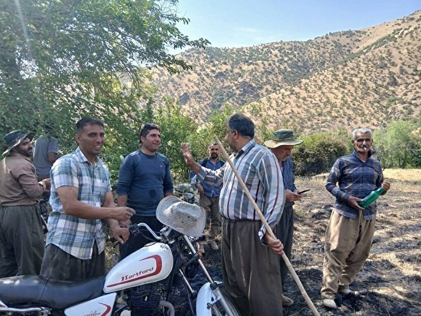 مهار آتش‌سوزی در منطقه شاهو