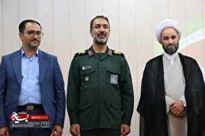 آیین تکریم و معارفه فرمانده ناحیه مقاومت بسیج خنداب
