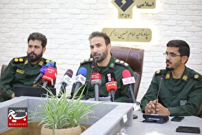 برگزاری نشست خبری اصحاب رسانه کرج، با فرمانده ناحیه مقاومت بسیج امام حسین(ع)