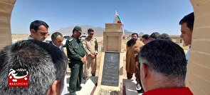 تجدید میثاق مسئول بسیج عشایری سپاه سلمان سیستان و بلوچستان با شهدا در مهرستان