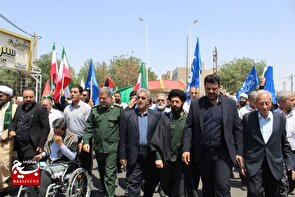 خروش انقلابی مردم گرمسار در پی اعلام انزجار و محکومیت جنایت اخیر رژیم صهیونیستی