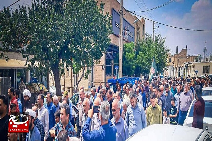خروش مردم سرخه در محکومیت حمله تروریستی رژیم شیطانی اسرائیل