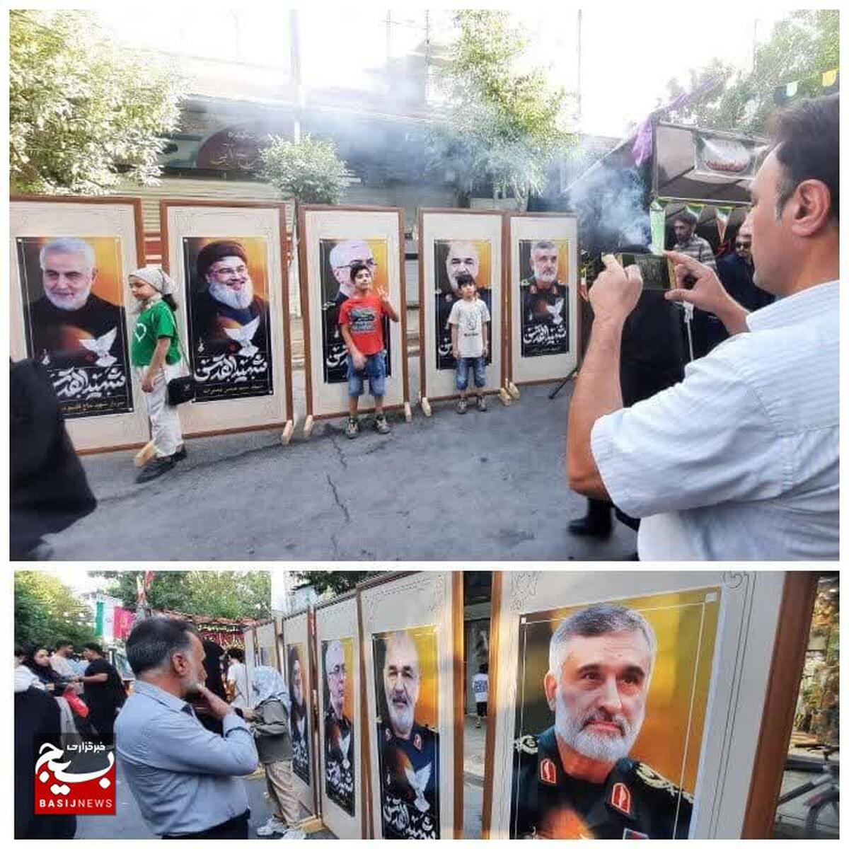 برپایی موکب عید غدیر و پاسداشت شهدای راه قدس، در بروجن