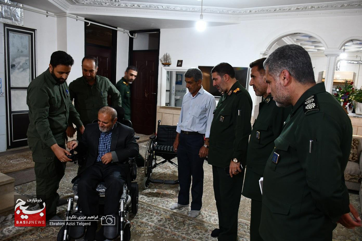 دیدار فرمانده جدید سپاه فتح با جانبازان 70 درصد در یاسوج/ خوشحالی جانبازان از هدیه متفاوت سپاه + ( تصاویر)