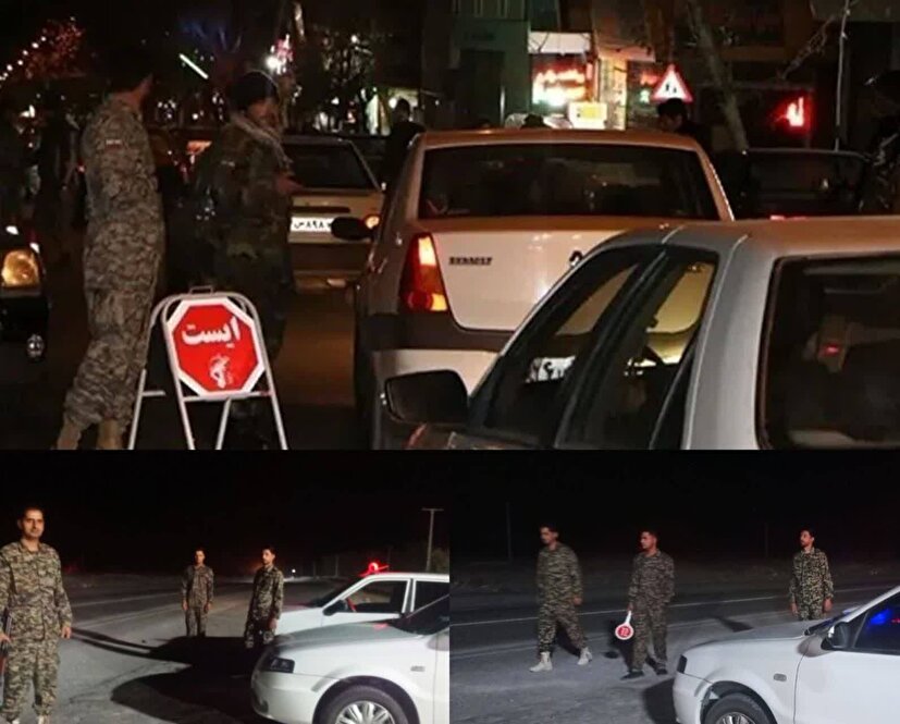 برگزاری ایست و بازرسی و گشت های شبانه بسیج در شهرستان بندرسیریک