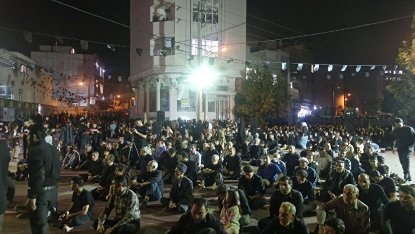 عزاداری شب هشتم محرم در ایلام