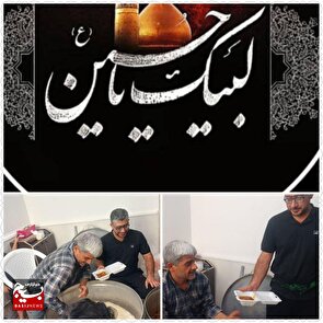 پخت و توزیع غذای گرم نذری در روستای ذلقی هندیجان
