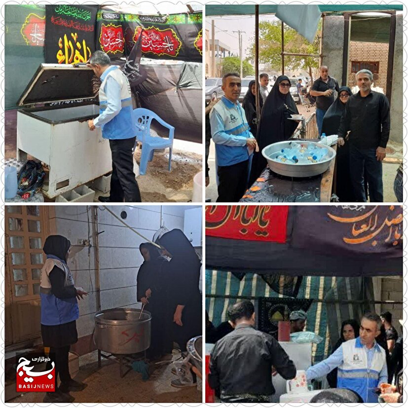 استمرار بازدید از مواکب و ایستگاه های صلواتی ماه محرم درهندیجان
