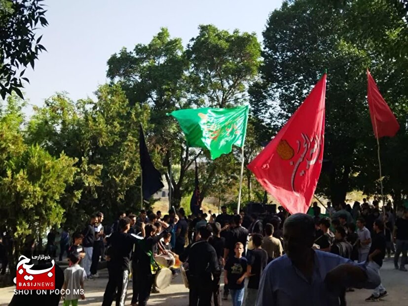 آیین سوگواری تاسوعا و عاشورا حسینی در شهر پردنجان