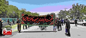 شور و شعور عزاداران حسینی در فریمان/اقامه نماز ظهر عاشورا به یاد امام حسین(ع)