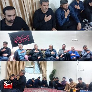 روضه خانگی در منزل شهید علی ضامن مقامی در جنت‌مکان (گتوند) برگزار شد