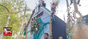 نخل‌گردانی شاهرود؛ ارثیه ۳۰۰ ساله عشق و اشک در یازدهم محرم +تصاویر