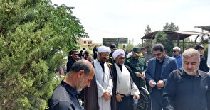 مراسم تشییع و تدفین پیکر خادمه ی‌ حضرت زهرا سلام الله علیها مرحومه ابدالی