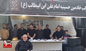 خدمات رسانی به زائران در حسینیه علی ابن ابیطالب(ع) هندیجان