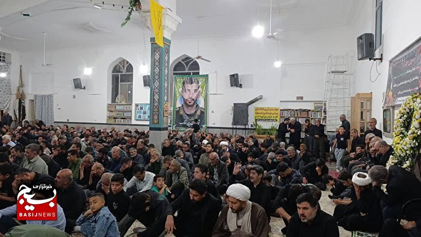 مراسم بزرگداشت شهید «میلاد ملک» در شهر مجن+ تصاویر