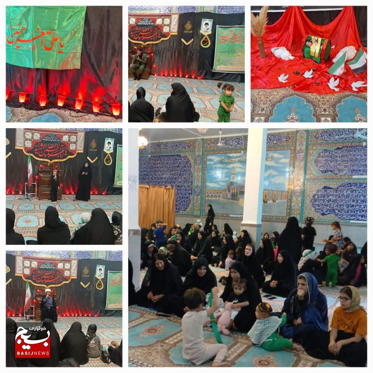 مراسم شیرخوارگان حسینی در مسجد صاحب‌الزمان (عج) دزپارت برگزار شد