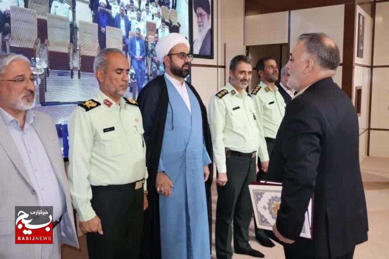 تکریم و معارفه فرمانده انتظامی شهرستان بیرجند با حضور فرمانده انتظامی خراسان‌جنوبی