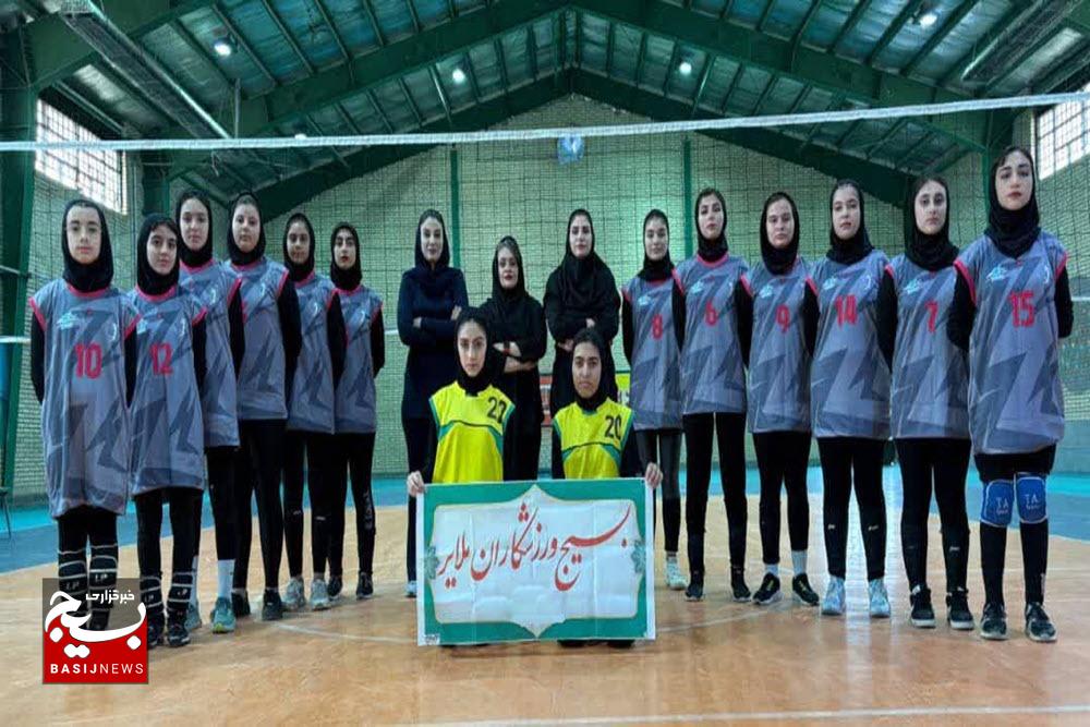 مسابقات والیبال بسیج گرامیداشت شهدای اقتدار و امنیت در ملایر برگزار شد