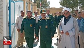 بازدید جانشین فرماندهی سپاه حضرت جوادالائمه (ع) از مدرسه قادرپناه فاروج